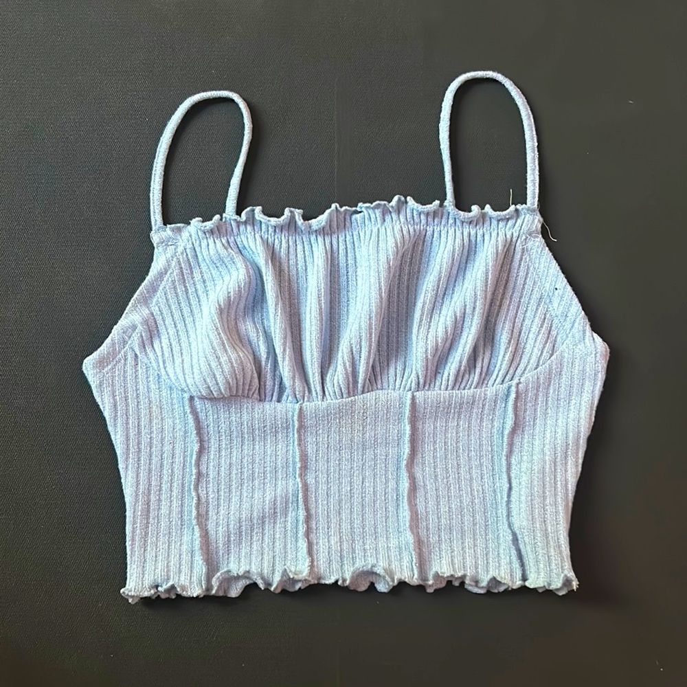 Light blue crop top small